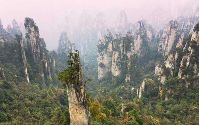 کوهای تیانزی در چین