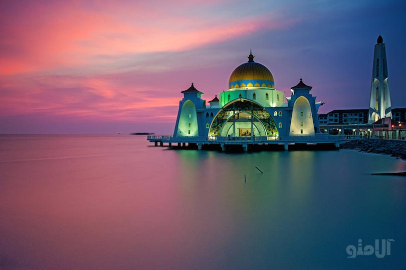 دیدنیهای شهر ملاکا مالزی,مسجد سلت ملاکا-masjid_selat