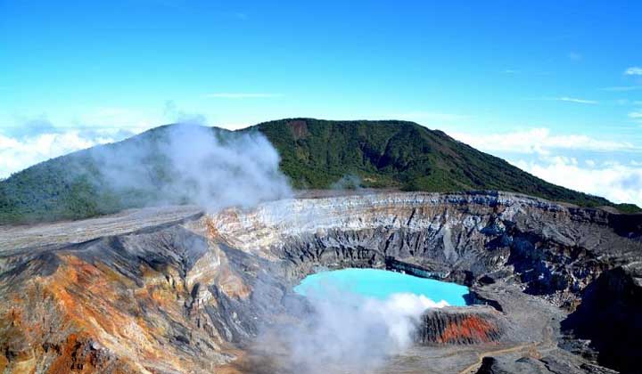 جاذبه های گردشگری طبیعی کاستاریکا - آتشفشان پواس-Poas-Volcano