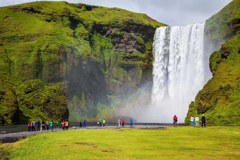 زیباترین آبشارهای ایسلند,آبشار اسکگوافوس-skogafoss